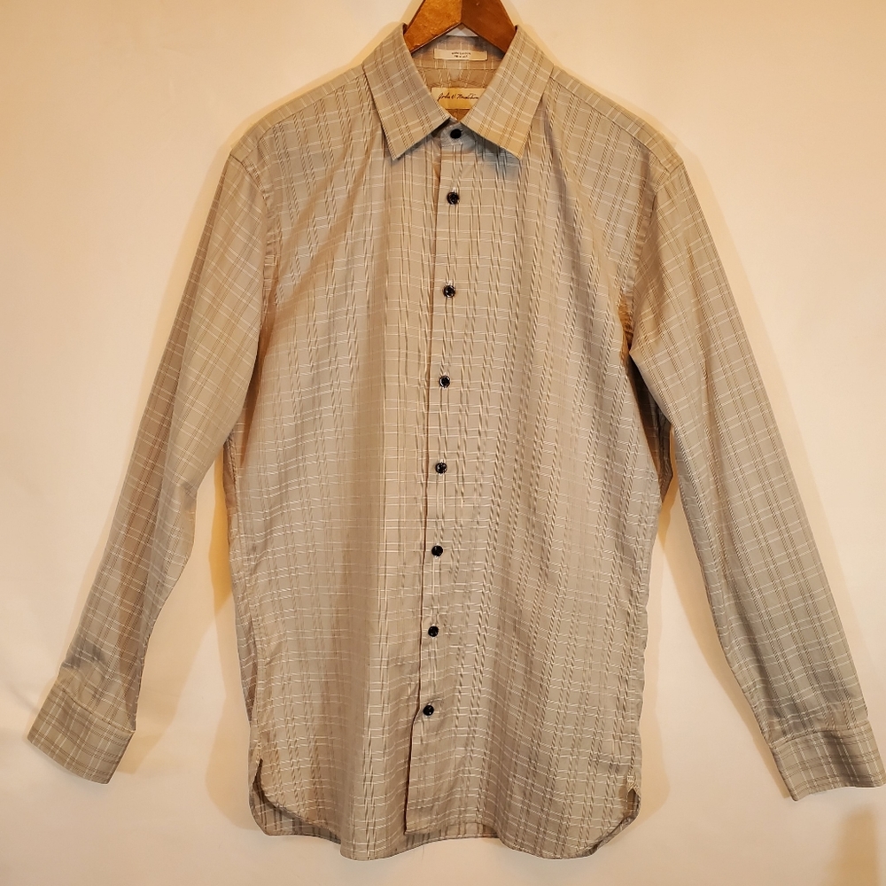 Mens Large John Nordstrom Long Sleeve Button Down Casual Shirt